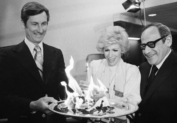 Watching the loan papers she signed, putting her home up as collateral for money to finish a picture she directed, go up in flames in Beverly Hills, California, in 1978.