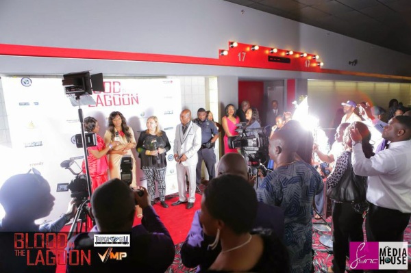 OMOTOLA at the US premiere of Blood In The Lagoon 5