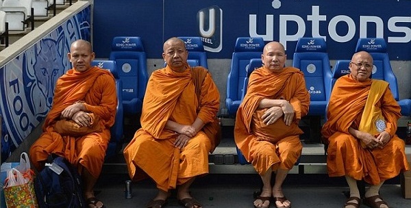 The secret Buddhist monk visits that helped Leicester thrash United. Photo: Daily Mail