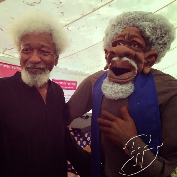 Wole Soyinka meets his look alike in Nairobi 3
