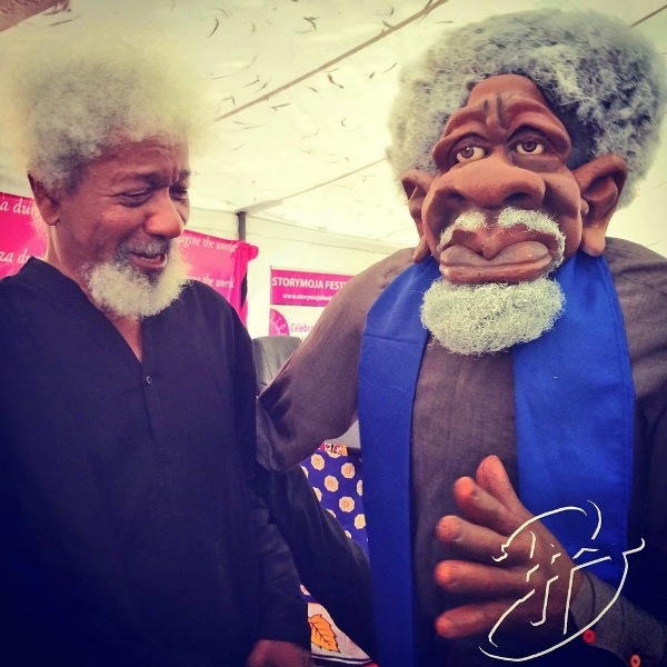 Wole Soyinka meets his look alike in Nairobi 5