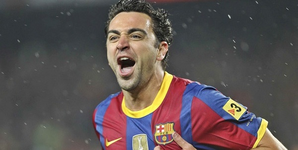 Xavi-Hernandez made his 142 appearance in Champions league tournament to level up with former Real Madrid player Raul Gonzalez. Photo: Daily Mail