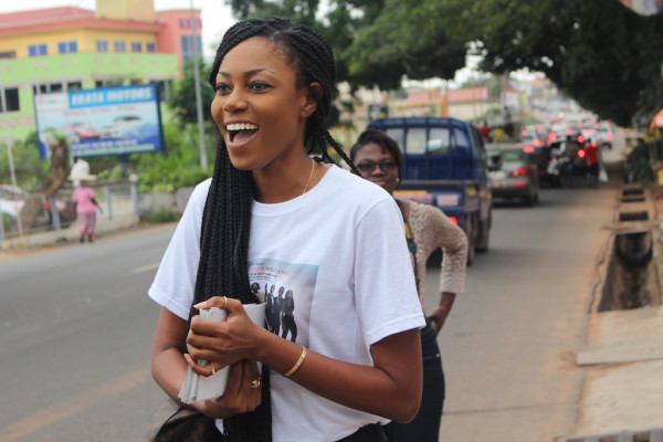 Yvonne Nelson publicising her new movie