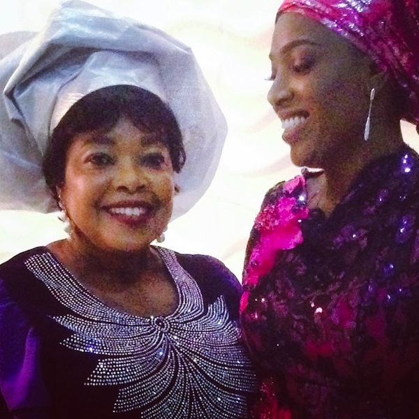 Annie Idibia and mother