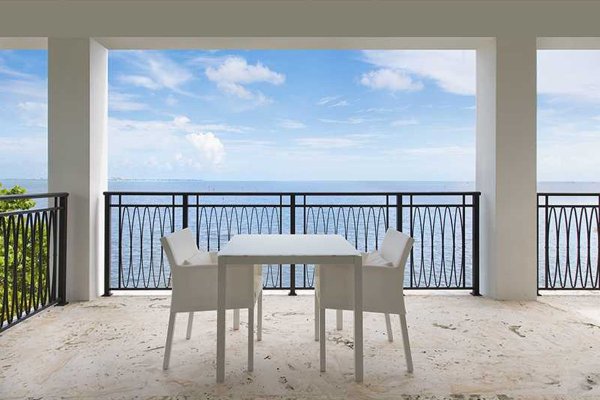 One of the covered terraces.