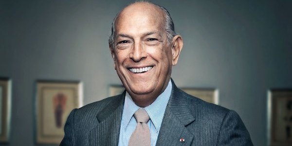 Oscar de la Renta at his fashion show at Neiman Marcus- Chevy C