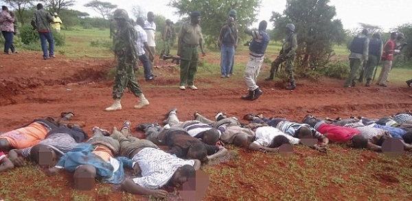 Gunmen waved down the bus before spraying it with bullets when it did not stop - 28 passengers were then executed