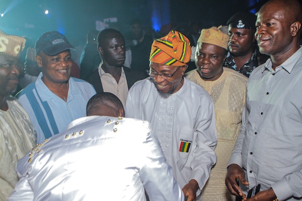 Kwam1 greets Governor Rauf Aregbesola