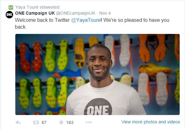 One Campaign Twitter