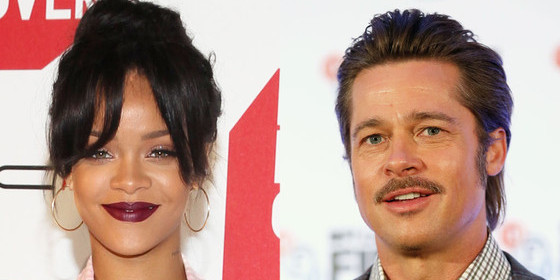 Rihanna and Brad Pitt
