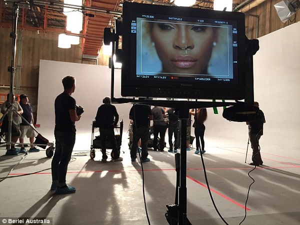 The sports star shot her first TV ad for the brand in Miami at the end of last month