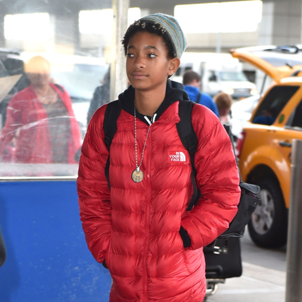 Willow Smith arrives at JFK airport in NYC