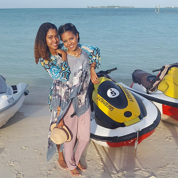 (Adanma Indimi and her sister Meram, holidaying in the Bahamas)