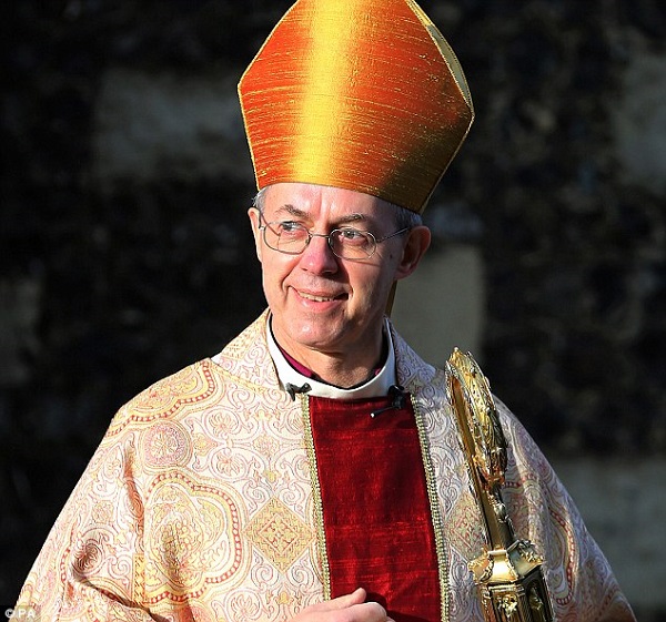Archbishop of Canterbury Justin Welby, pictured, has cancelled his planned Christmas sermon due to illness
