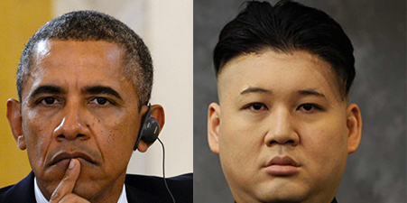 BARACK-OBAMA and Kim jung