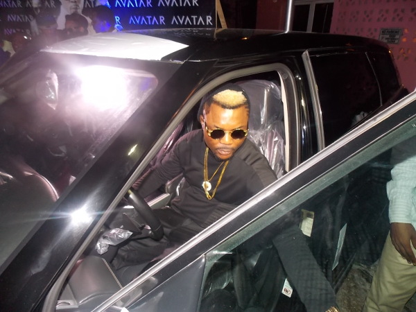 (When Oritsefemi received the new car on Sunday November 30)