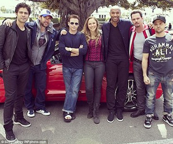 Henry and the Entourage gang pose for more snaps in California earlier this year