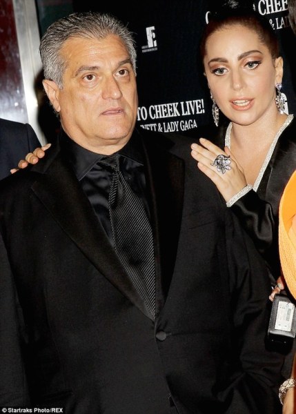 Lady Gaga with her father Joseph Germanotta copy
