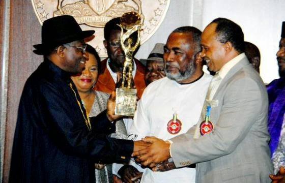 Nollywood Acts with president Goodluck Jonathan 02