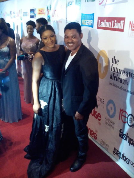 Omotola Jalade and husband