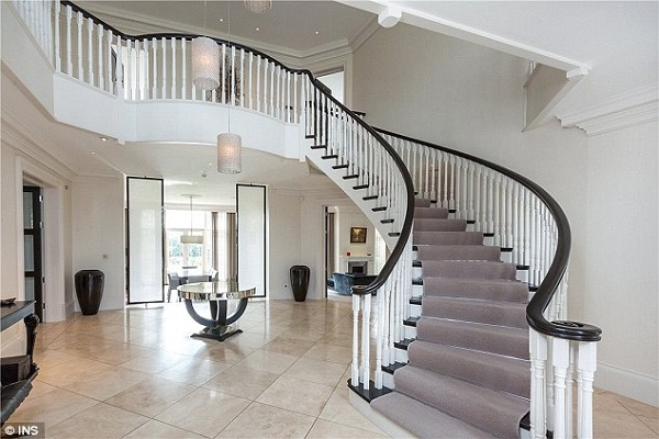 Terry's new property boasts seven bedrooms, six bathrooms, four reception rooms and a grand stairway