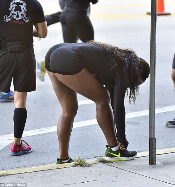 Williams keeps up an intense training schedule which she begins each year at Thanksgiving