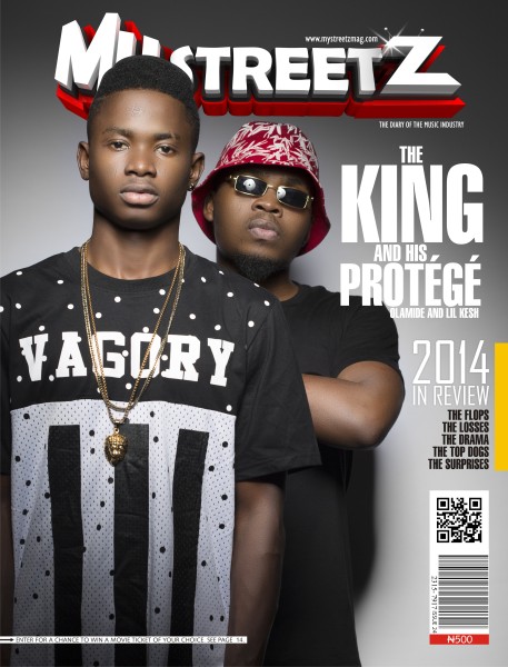 Olamide and Lil Kesh on the cover of Mystreetz Magazine. Photo: Mystreetz Magazine