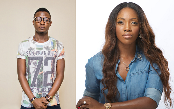 Shaydee says he once had a crush on Tiwa Savage who is now married to her former manager Tee Billz. Photo: Filed