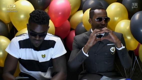 Nigeria's Tayo and Tanzania's Idris. Photo:Big Brother