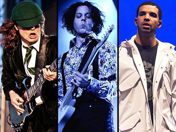 AC:DC, Drake and Jack White will headline Coachella 2015.