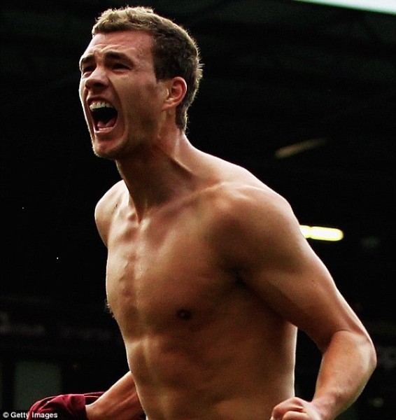 EDIN DZEKO celebrated his shirtless goal for Manchester City against West Brom in the 2012 Premier League