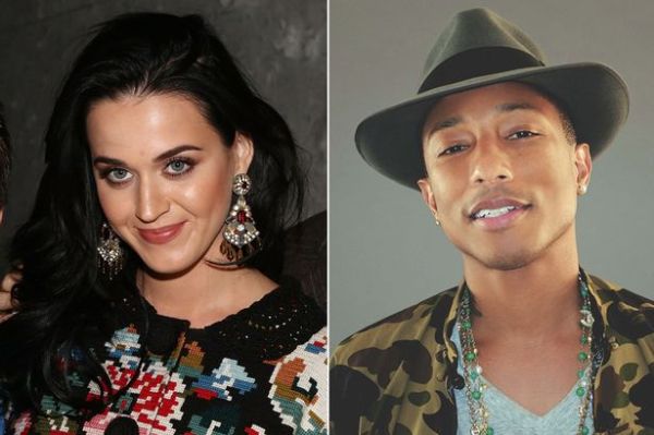 Katy Perry and Pharrell Williams.