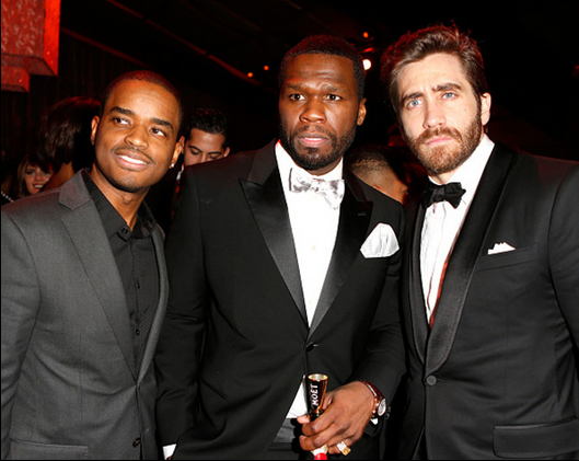 Larenz Tate, 50 Cent, and Jake Gyllenhaal