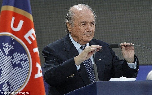 Sepp Blatter has accused UEFA of lacking the 'courage' to provide a challenge to his leadership