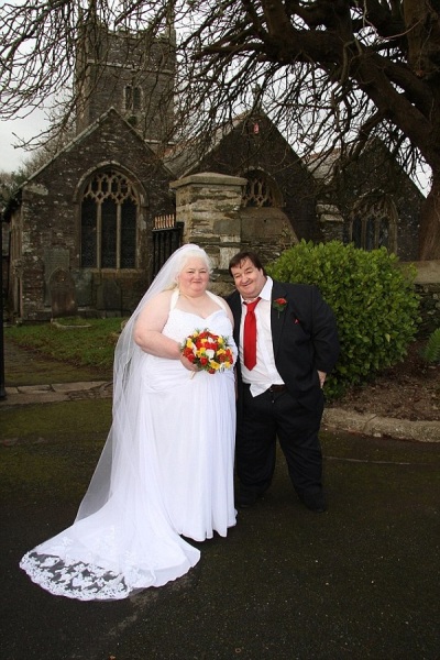 . The couple, who weigh more than 54 stone between them and claim £2,000 a month in benefits, have wed in a £3,000 ceremony - paid for by the taxpayer