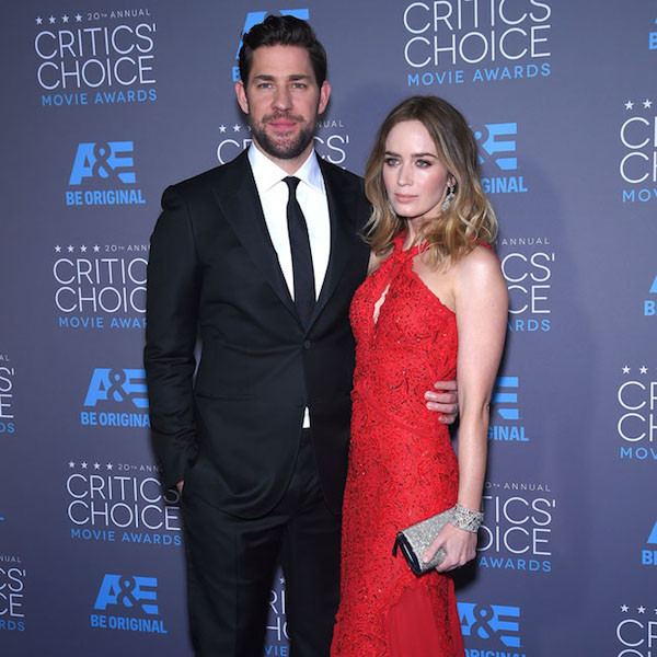 (Emily Blunt was stage bombed by her husband at the Critics Choice Movie Awards. Photo: Bang Showbiz)