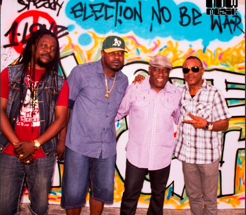 Eedris Abdul Kareem, Kenny Ogungbe and Eddy Montana at Tuface's album release party.