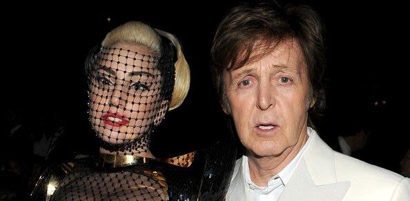 Lady Gaga working with Paul McCartney