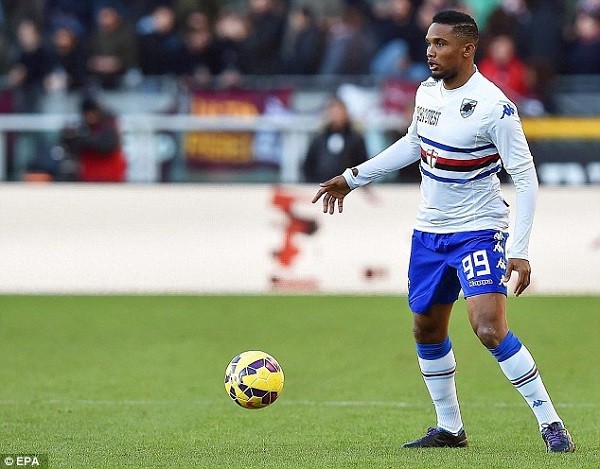 Samuel Eto'o is understood to have refused to take part in an afternoon training session for his new club