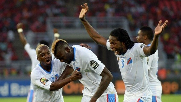 DR Congo celebrate after making it through the semi final stage of the 2015 AFCON tournament. Photo: Soccernet