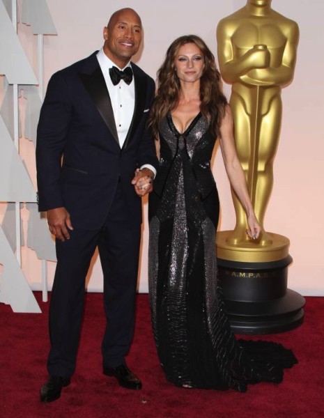 Dwayne Johnson and Lauren Hashian