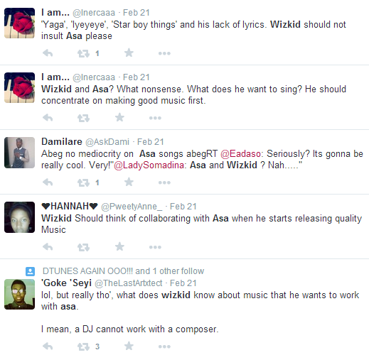 Wizkid's desire to work with Asa lands him in trouble