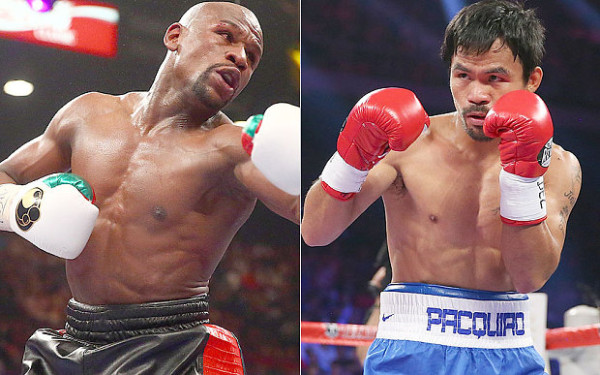 (Floyd Mayweather and Manny Pacquiao’s bout set for May 2. Photo: Telegraph)