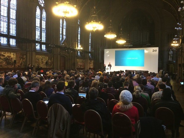 Participants at the opening conference of FuturEverything Festival, Manchester 2015.