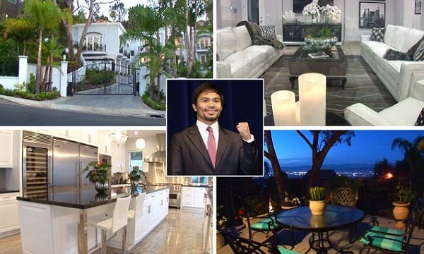 Manny Pacquiao has paid $12.5million for a luxurious mansion in Beverly Hills, California. Photo: Daily Mail