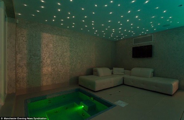 A jaccuzzi in the luxury Prestbury mansion used by the Di Marias, which is now being put up for sale by its owner