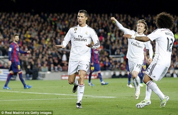 Cristiano Ronaldo could face sanctions from the LFP follwoing his goal celebration at Barcelona on Sunday