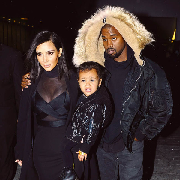 Kanye West, Kim and North