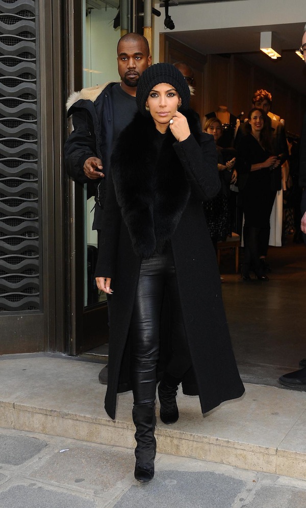Kim Kardashian hiding her new hairdo?