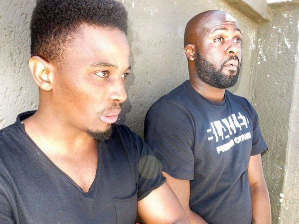 Rappers Sean pages and Lesego Moiloa aka Black Les